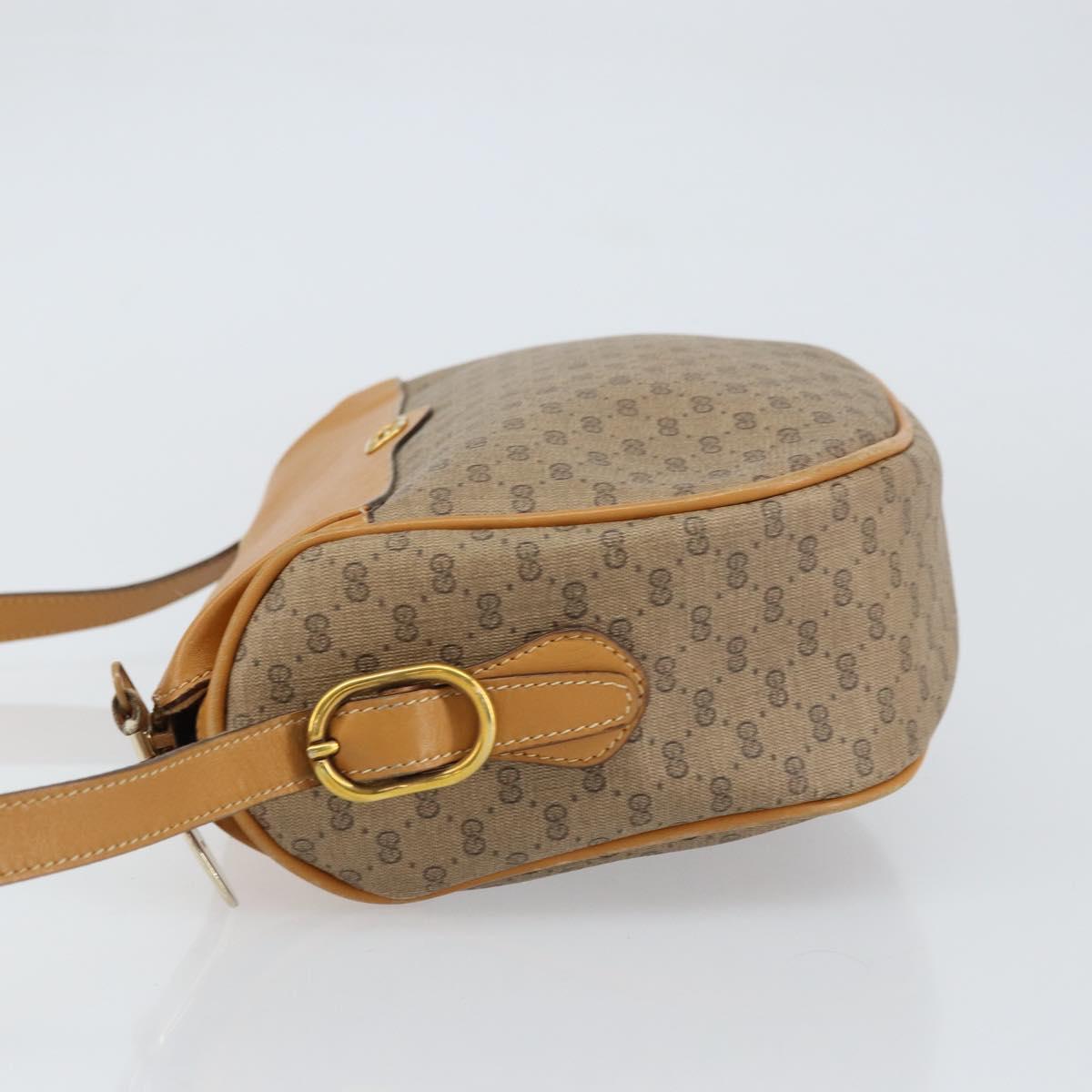 GUCCI Micro GG Supreme Shoulder Bag PVC Beige Gold 001 115 4001 Auth ep12369