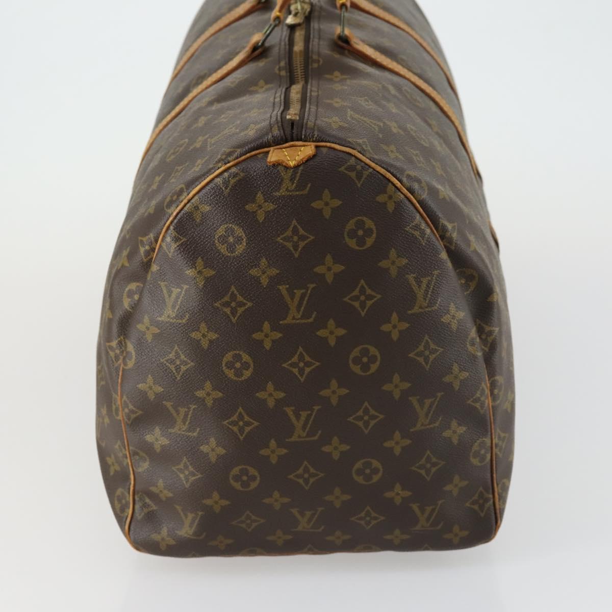 LOUIS VUITTON Monogram Keepall 55 Boston Bag M41424 LV Auth ep12372