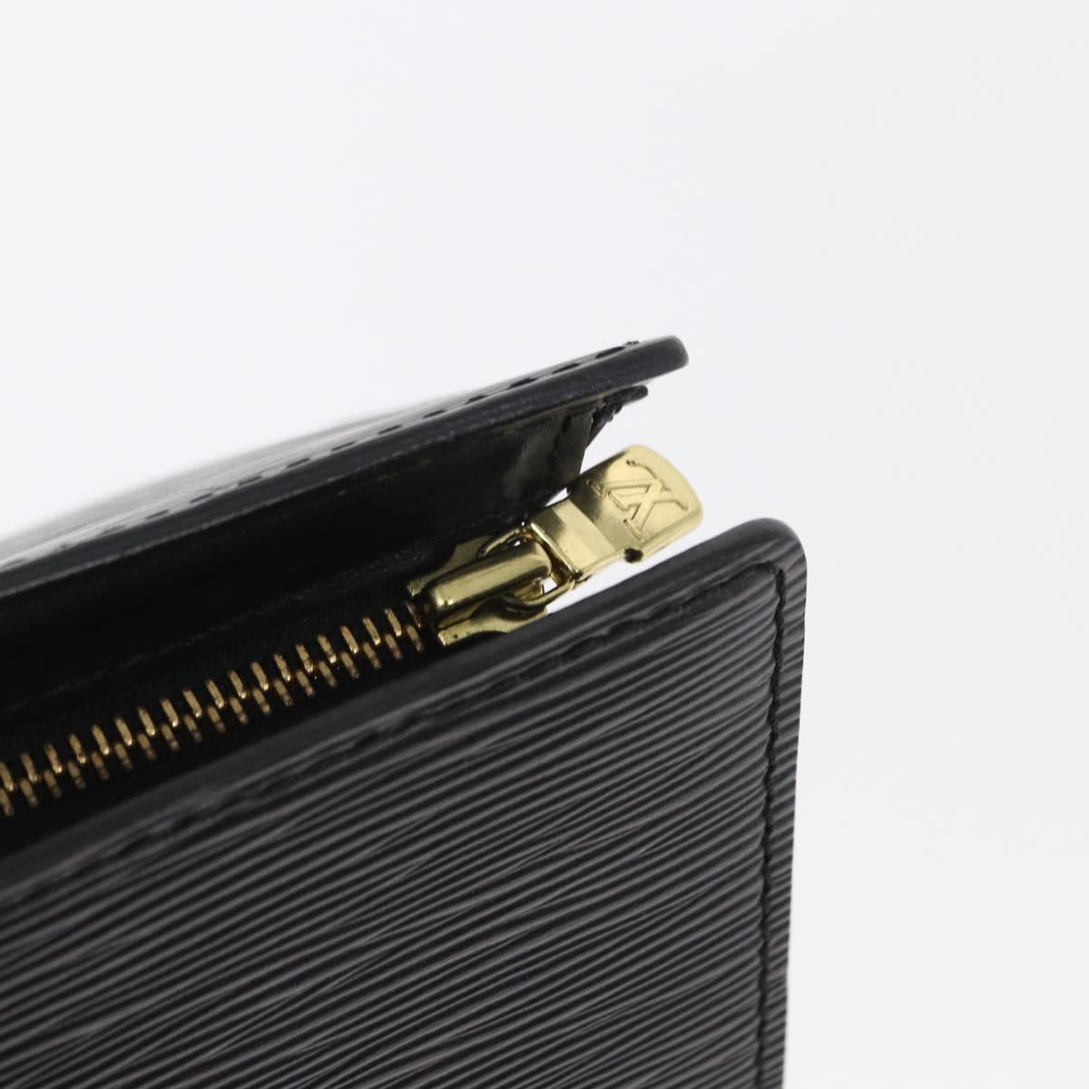 LOUIS VUITTON Epi Sac Triangle Hand Bag Black M52092 LV Auth ep12373