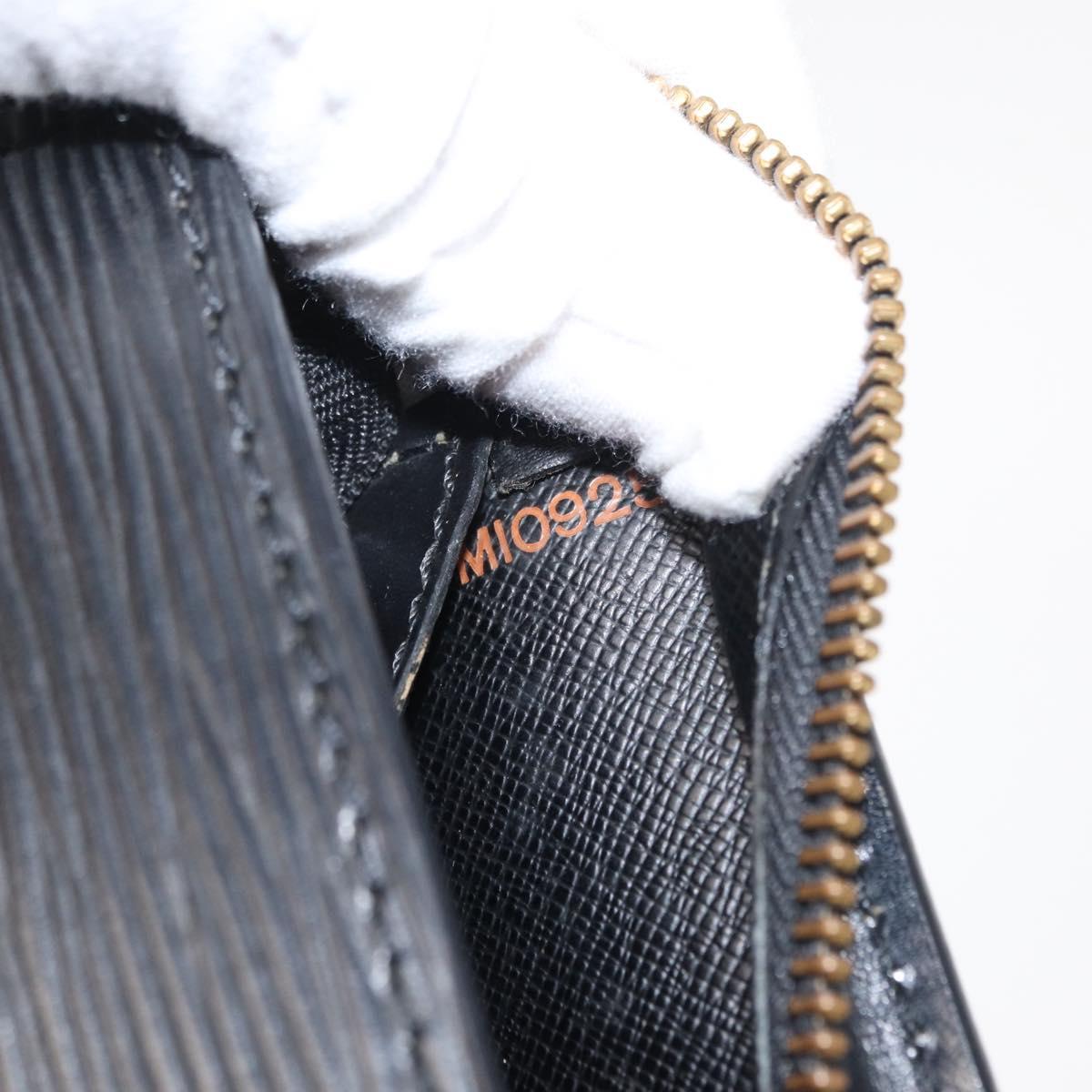 LOUIS VUITTON Epi Sac Triangle Hand Bag Black M52092 LV Auth ep12373