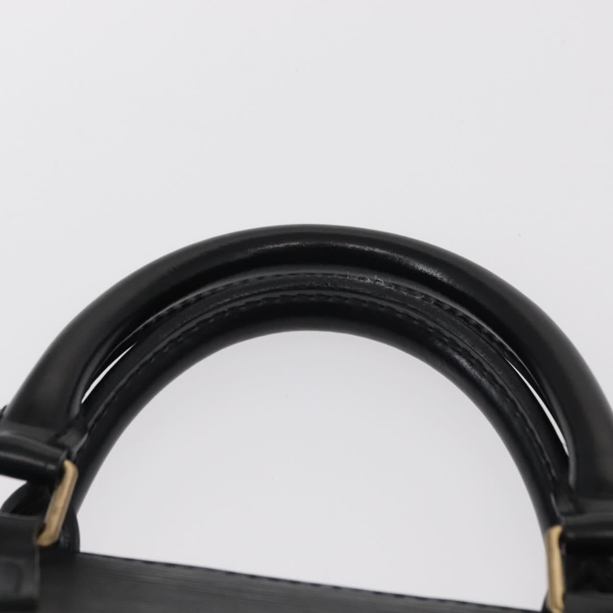 LOUIS VUITTON Epi Sac Triangle Hand Bag Black M52092 LV Auth ep12373