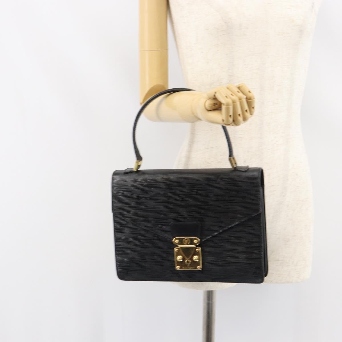 LOUIS VUITTON Epi Concorde Hand Bag Black M52132 LV Auth ep12387