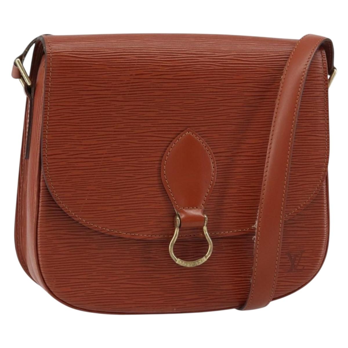 LOUIS VUITTON Epi Saint Cloud GM Shoulder Bag Brown M52193 LV Auth ep12405