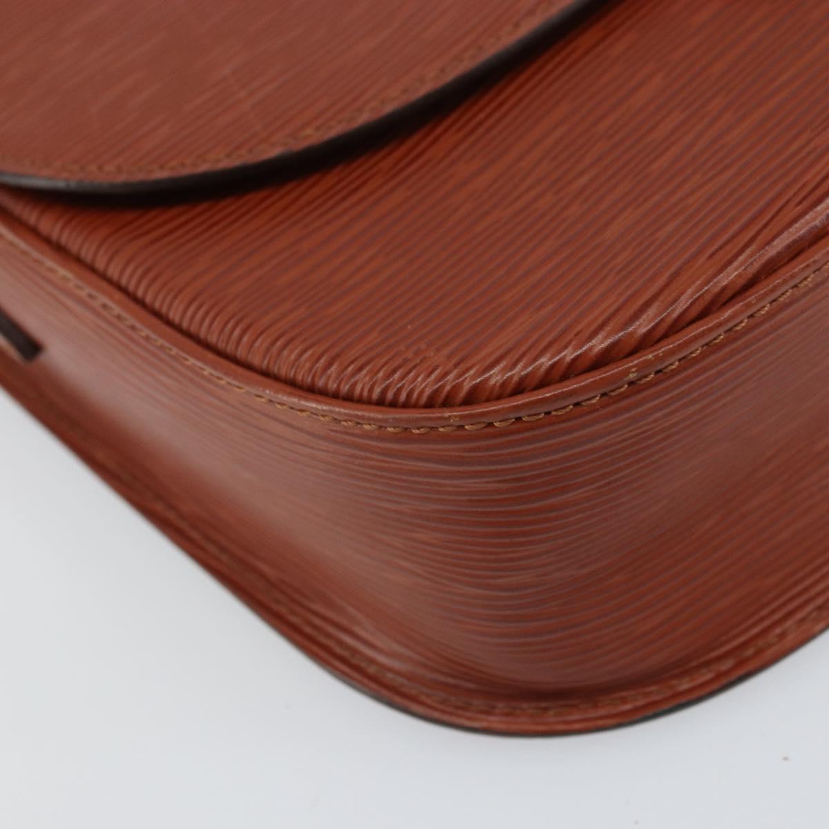 LOUIS VUITTON Epi Saint Cloud GM Shoulder Bag Brown M52193 LV Auth ep12405