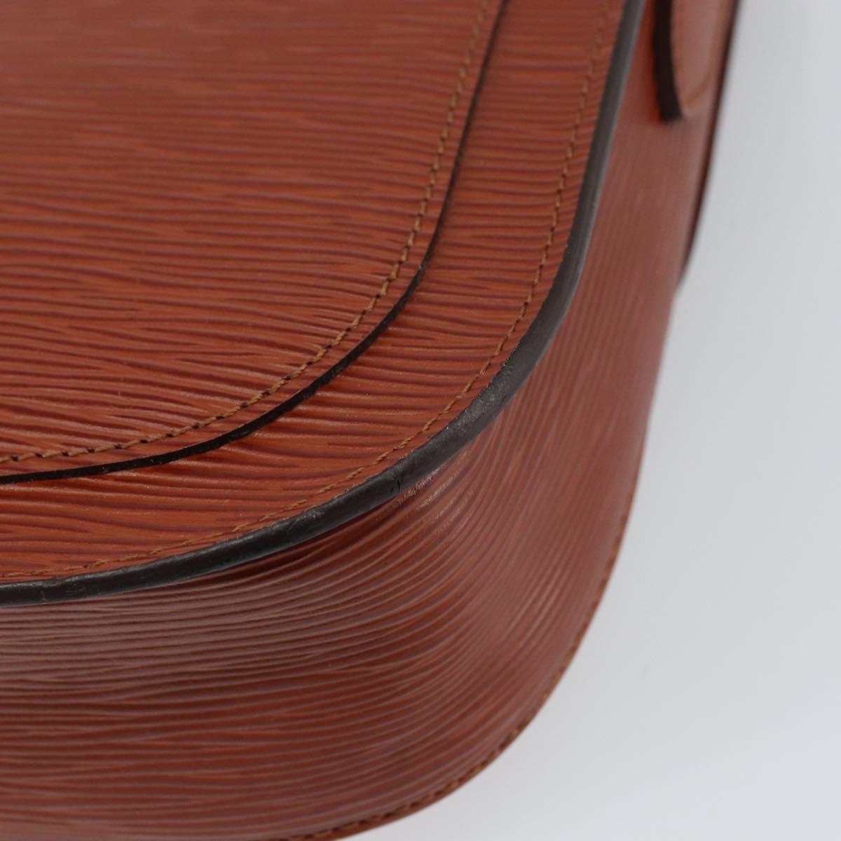 LOUIS VUITTON Epi Saint Cloud GM Shoulder Bag Brown M52193 LV Auth ep12405