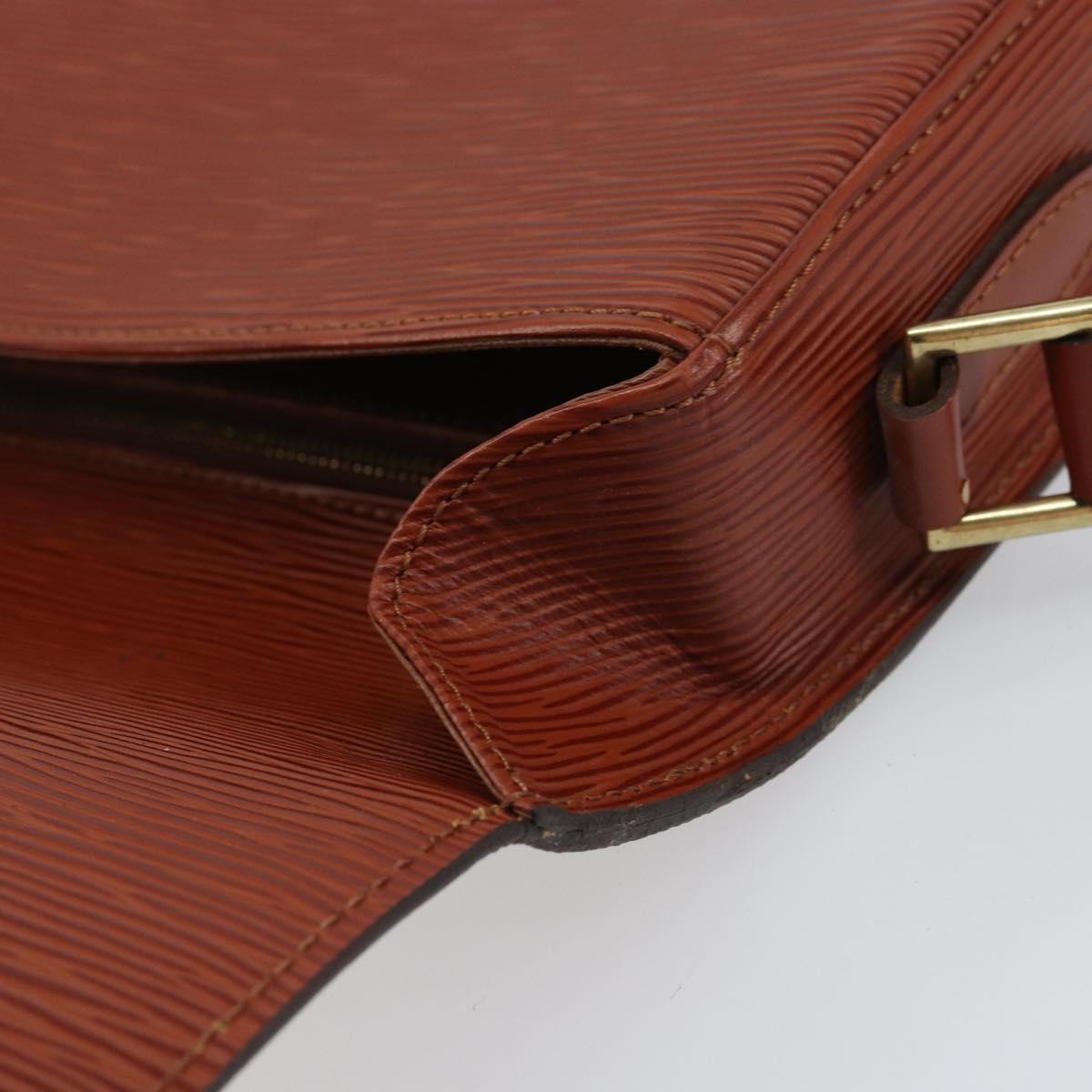 LOUIS VUITTON Epi Saint Cloud GM Shoulder Bag Brown M52193 LV Auth ep12405