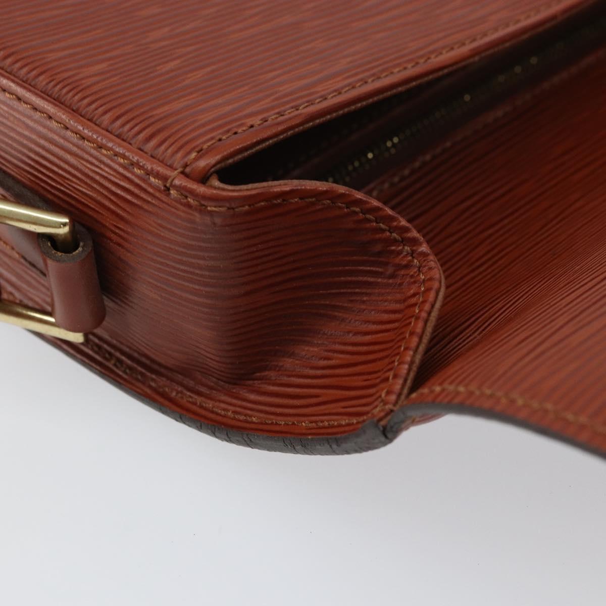 LOUIS VUITTON Epi Saint Cloud GM Shoulder Bag Brown M52193 LV Auth ep12405