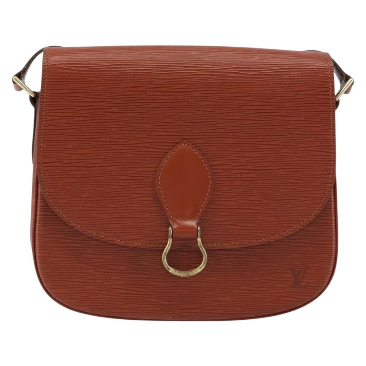 LOUIS VUITTON Epi Saint Cloud GM Shoulder Bag Brown M52193 LV Auth ep12405