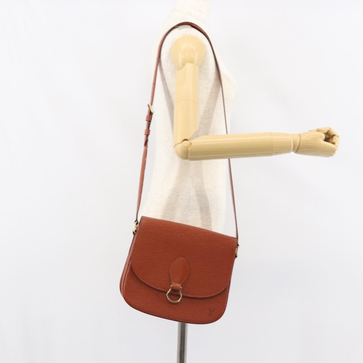 LOUIS VUITTON Epi Saint Cloud GM Shoulder Bag Brown M52193 LV Auth ep12405