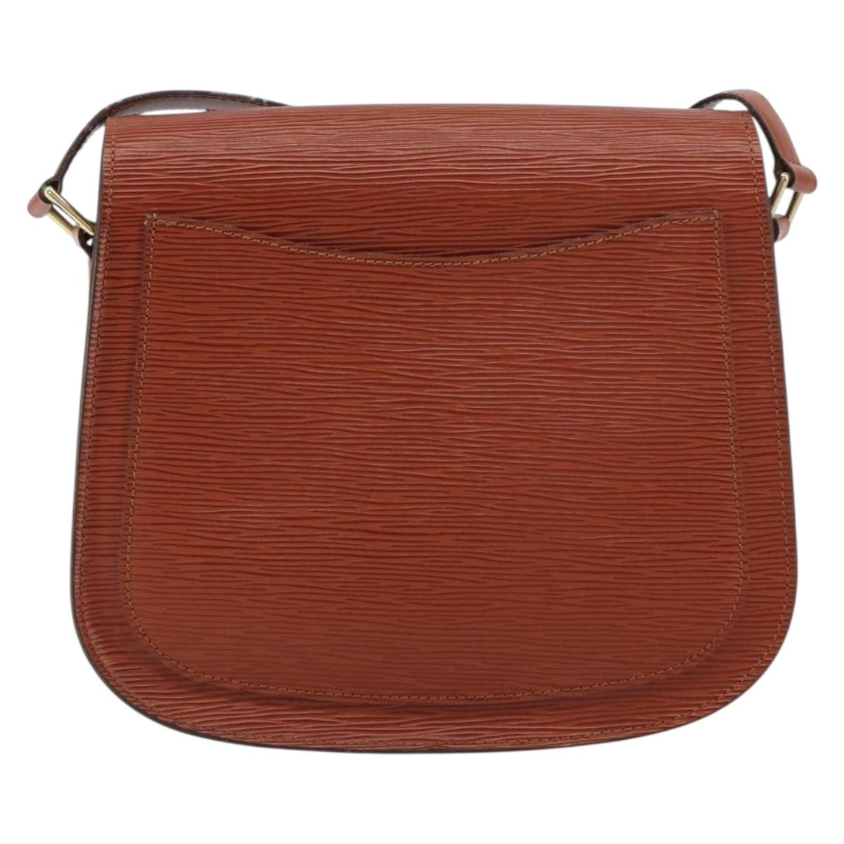 LOUIS VUITTON Epi Saint Cloud GM Shoulder Bag Brown M52193 LV Auth ep12405