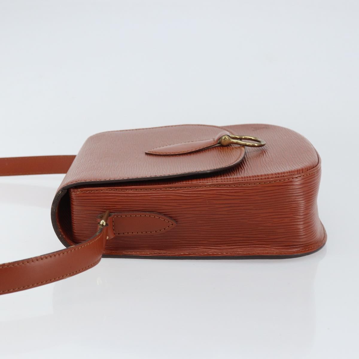 LOUIS VUITTON Epi Saint Cloud GM Shoulder Bag Brown M52193 LV Auth ep12405