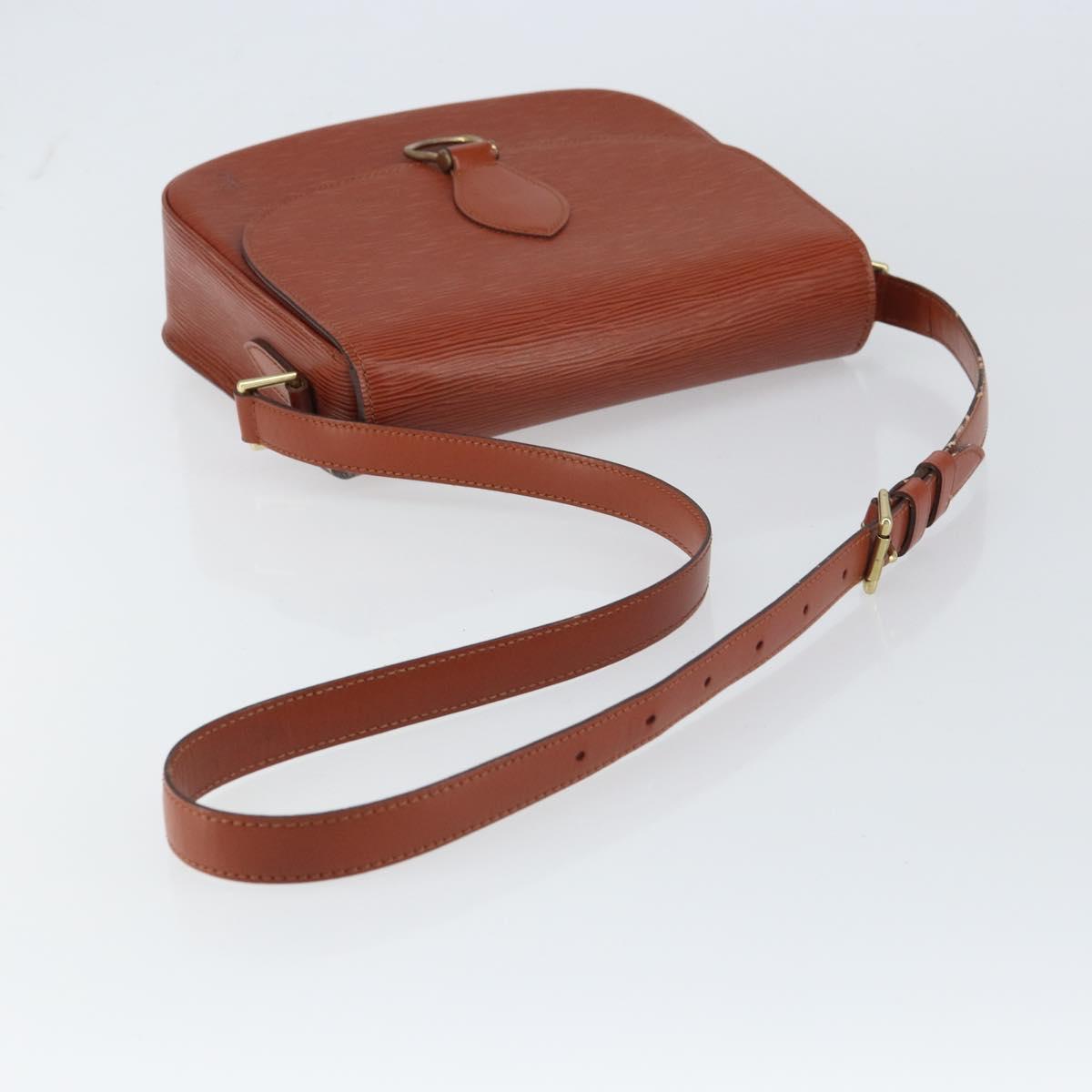 LOUIS VUITTON Epi Saint Cloud GM Shoulder Bag Brown M52193 LV Auth ep12405