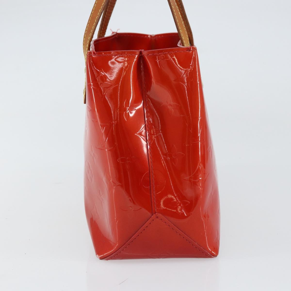 LOUIS VUITTON Monogram Vernis Reade PM Hand Bag Red Rouge M91088 LV Auth ep12416