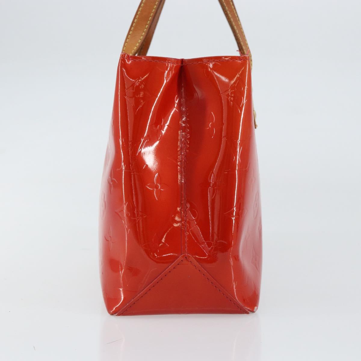 LOUIS VUITTON Monogram Vernis Reade PM Hand Bag Red Rouge M91088 LV Auth ep12416