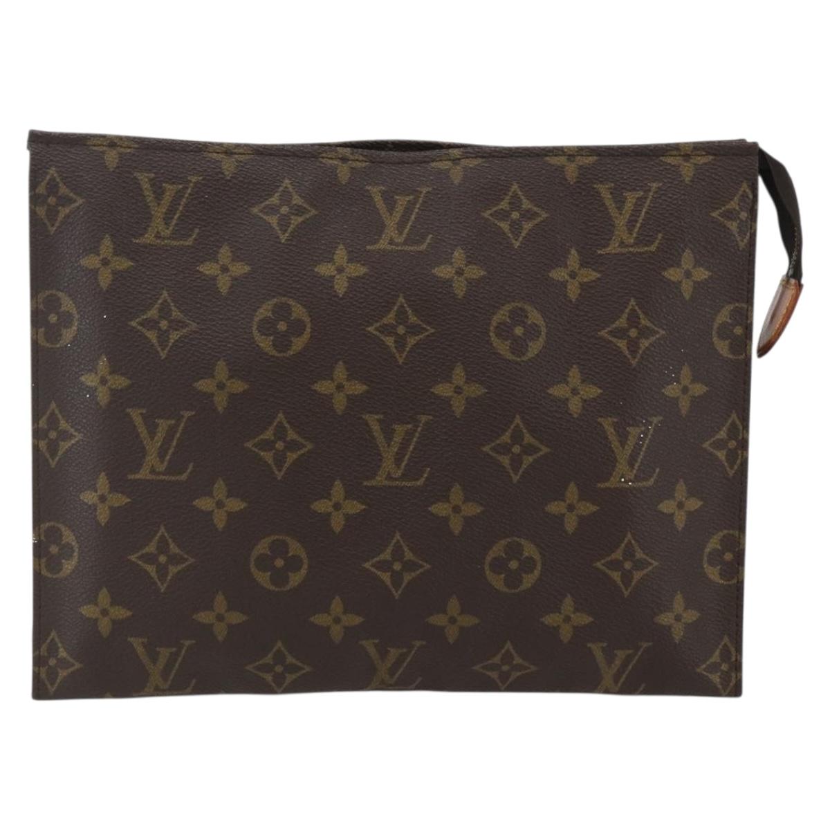 LOUIS VUITTON Monogram Poche Toilette 26 Pouch M47542 LV Auth ep12440