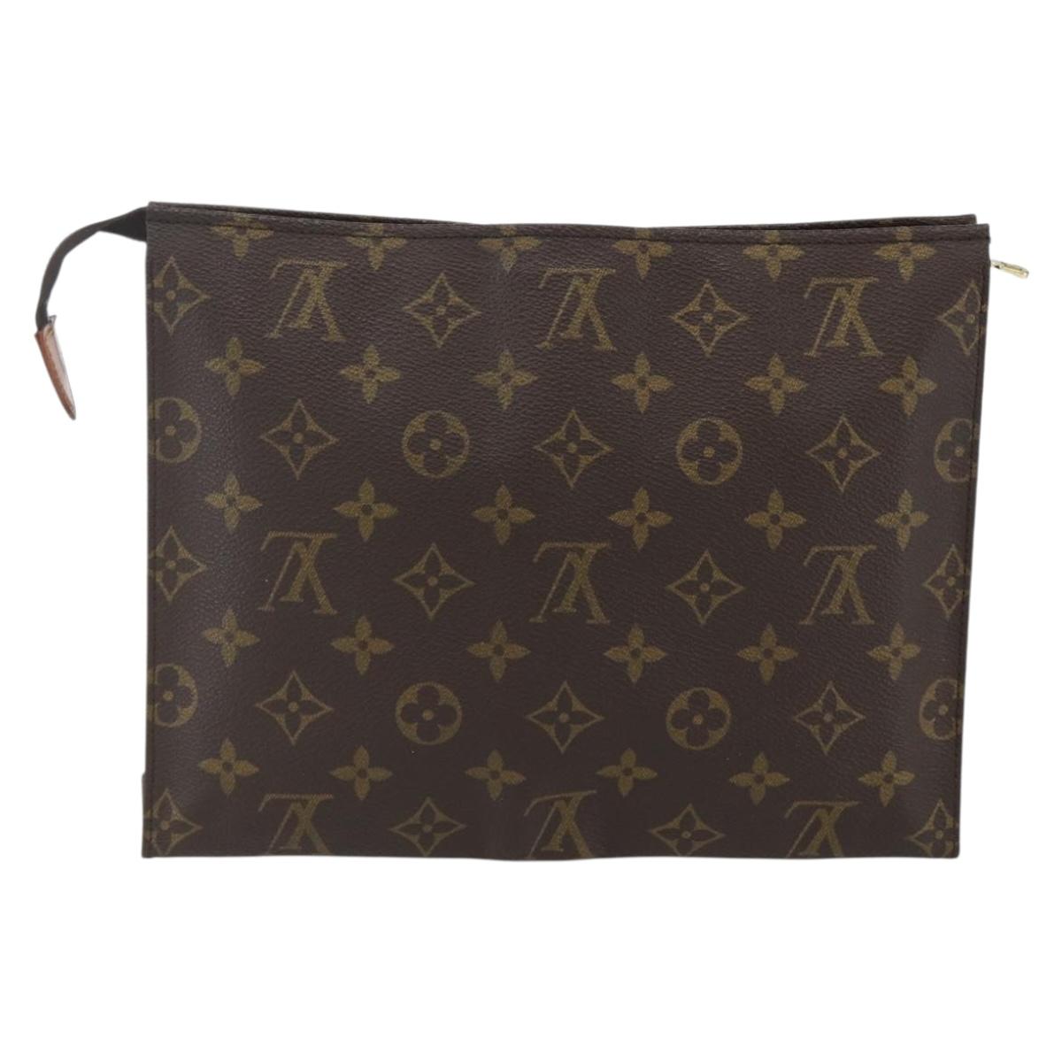 LOUIS VUITTON Monogram Poche Toilette 26 Pouch M47542 LV Auth ep12440