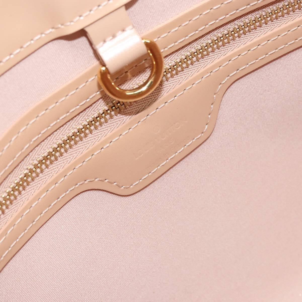 LOUIS VUITTON Vernis Wilshire PM Hand Bag Rose Flow Lantern M91642 Auth ep12449