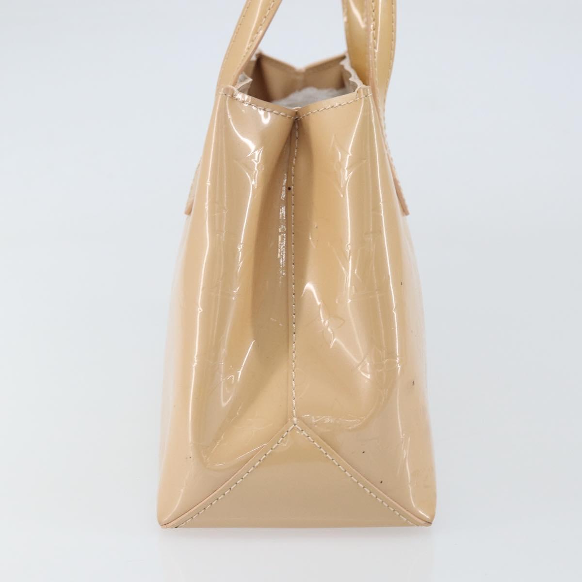 LOUIS VUITTON Vernis Wilshire PM Hand Bag Rose Flow Lantern M91642 Auth ep12449