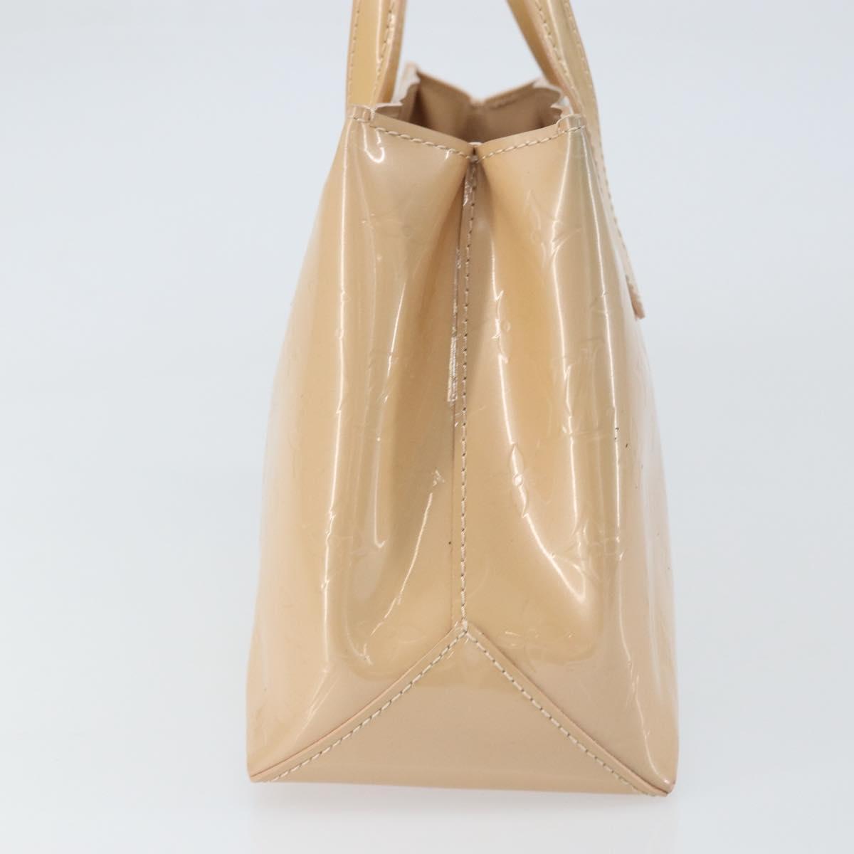 LOUIS VUITTON Vernis Wilshire PM Hand Bag Rose Flow Lantern M91642 Auth ep12449