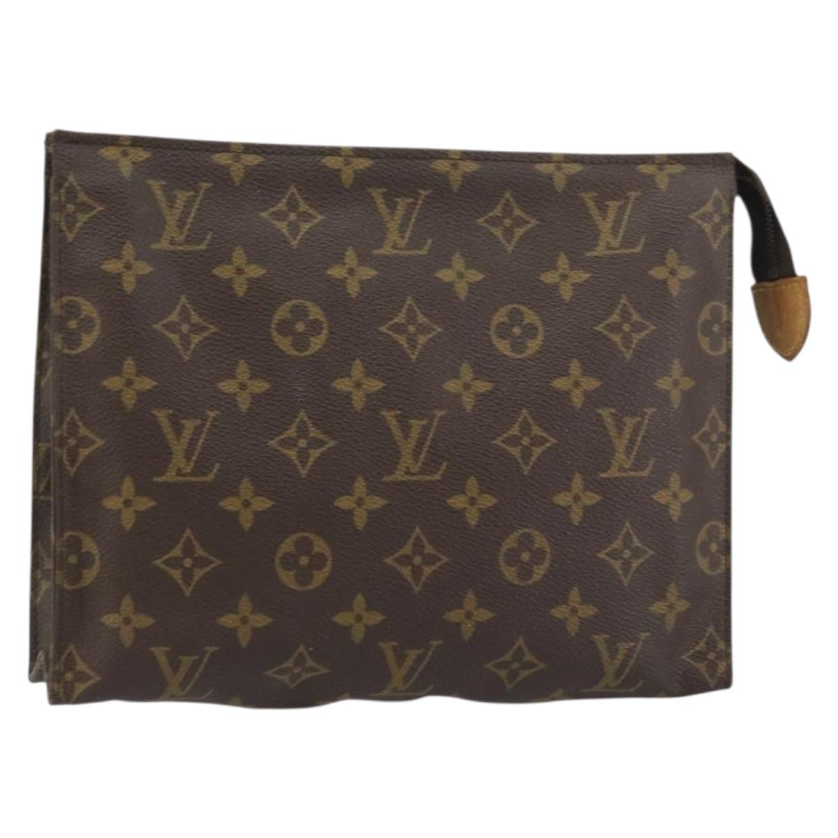 LOUIS VUITTON Monogram Poche Toilette 26 Pouch M47542 LV Auth ep12450