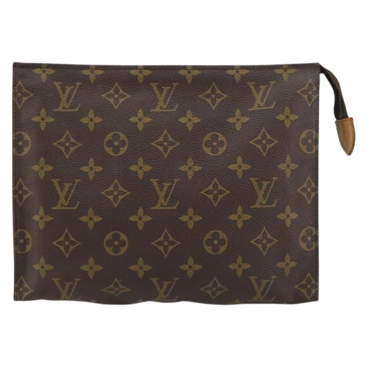 LOUIS VUITTON Monogram Poche Toilette 26 Pouch M47542 LV Auth ep12450
