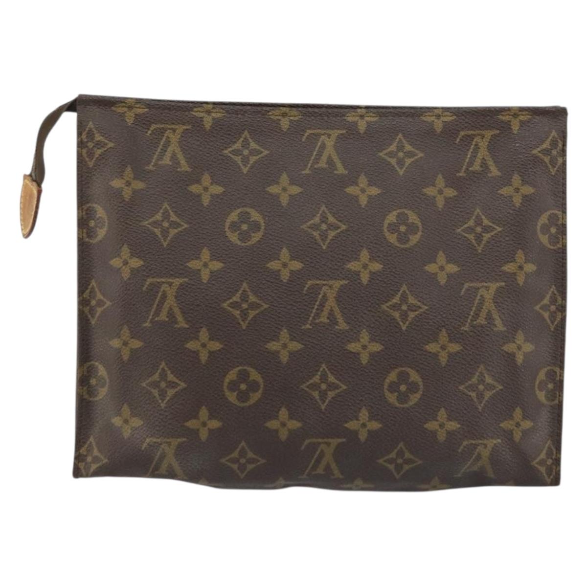LOUIS VUITTON Monogram Poche Toilette 26 Pouch M47542 LV Auth ep12450
