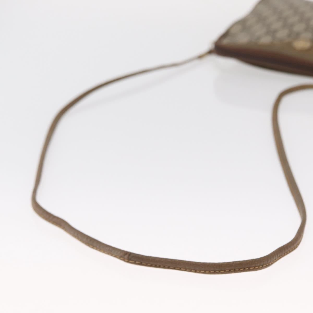GUCCI GG Plus Supreme Shoulder Bag PVC Beige Gold Auth ep12498