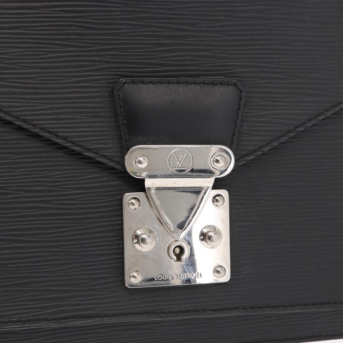 LOUIS VUITTON Epi Monceau 28 Hand Bag Black M52122 LV Auth ep12499