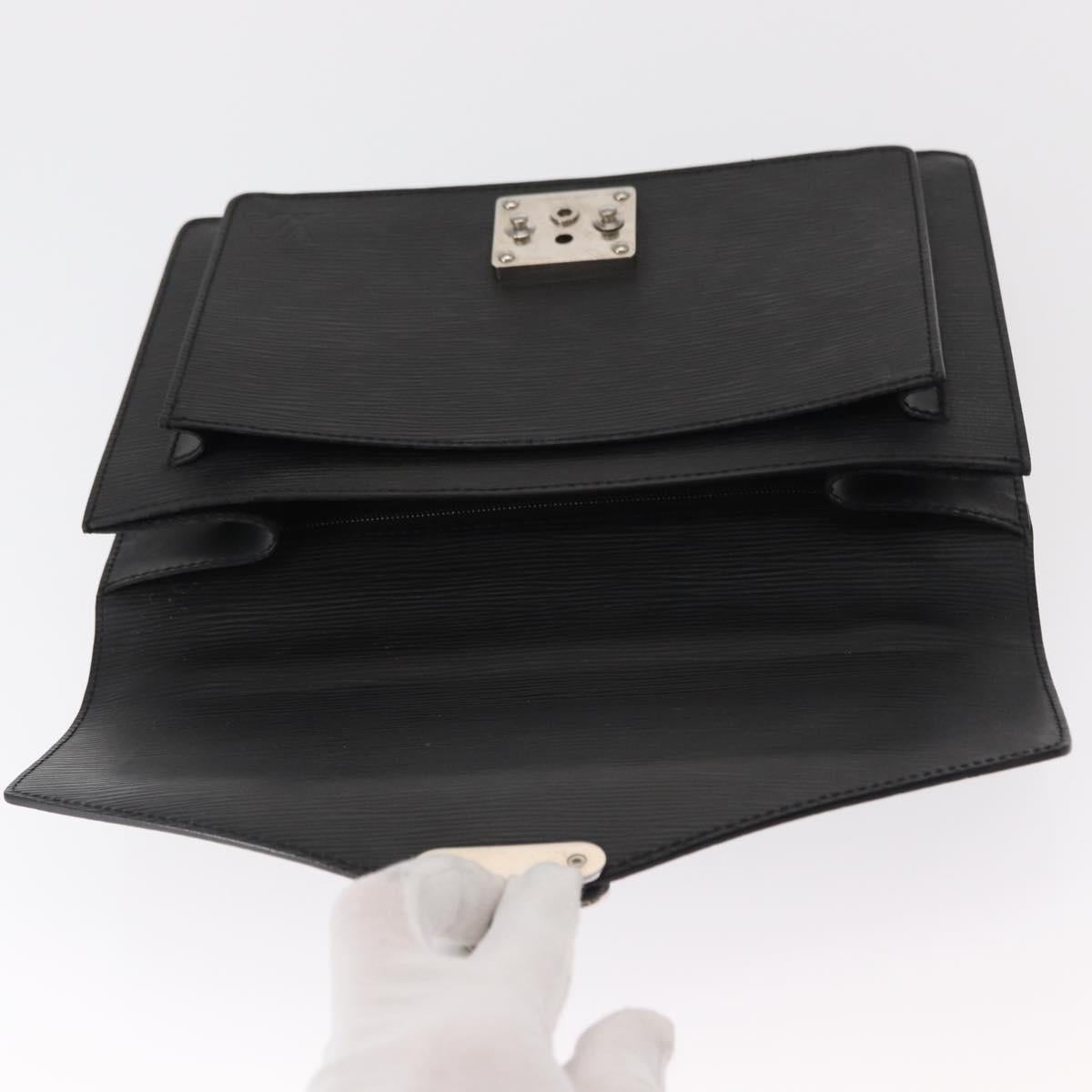 LOUIS VUITTON Epi Monceau 28 Hand Bag Black M52122 LV Auth ep12499