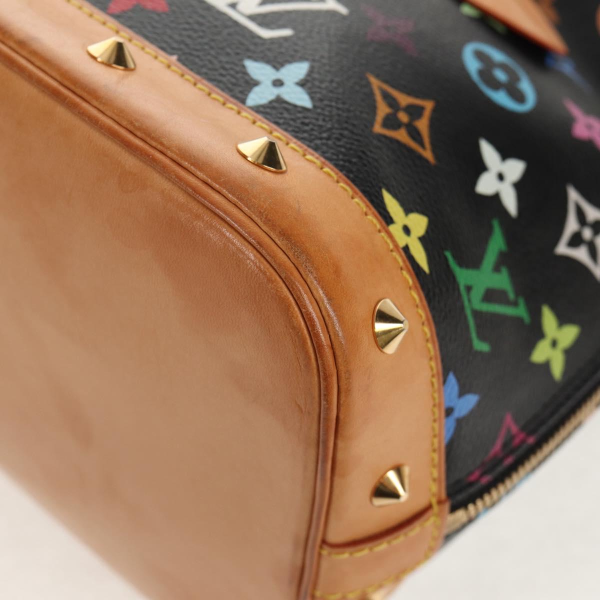 LOUIS VUITTON Monogram Multicolor Alma PM Hand Bag Black M40444 LV Auth ep12504V