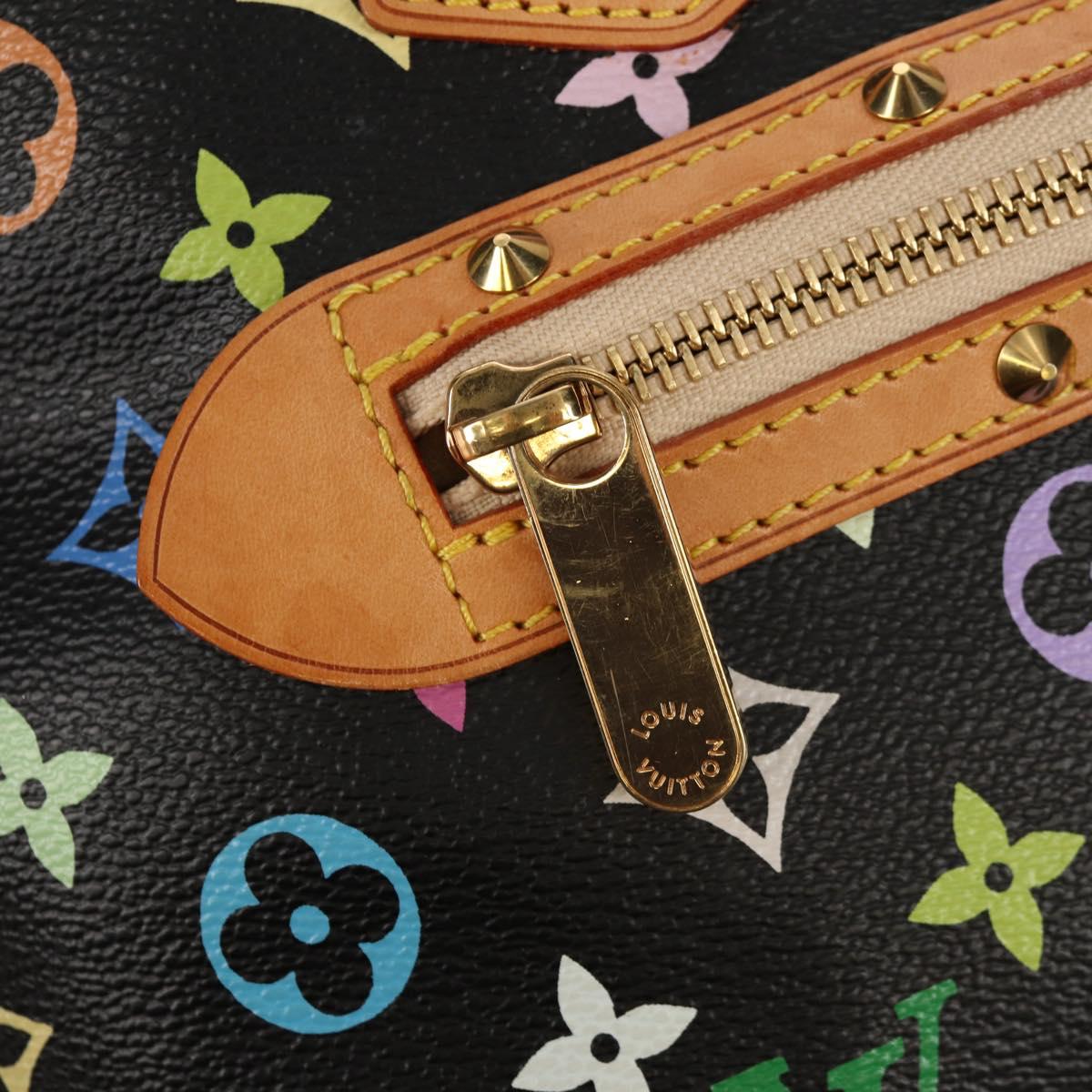 LOUIS VUITTON Monogram Multicolor Alma PM Hand Bag Black M40444 LV Auth ep12504V