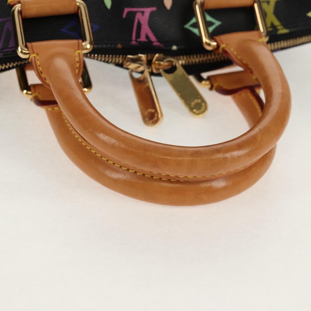 LOUIS VUITTON Monogram Multicolor Alma PM Hand Bag Black M40444 LV Auth ep12504V