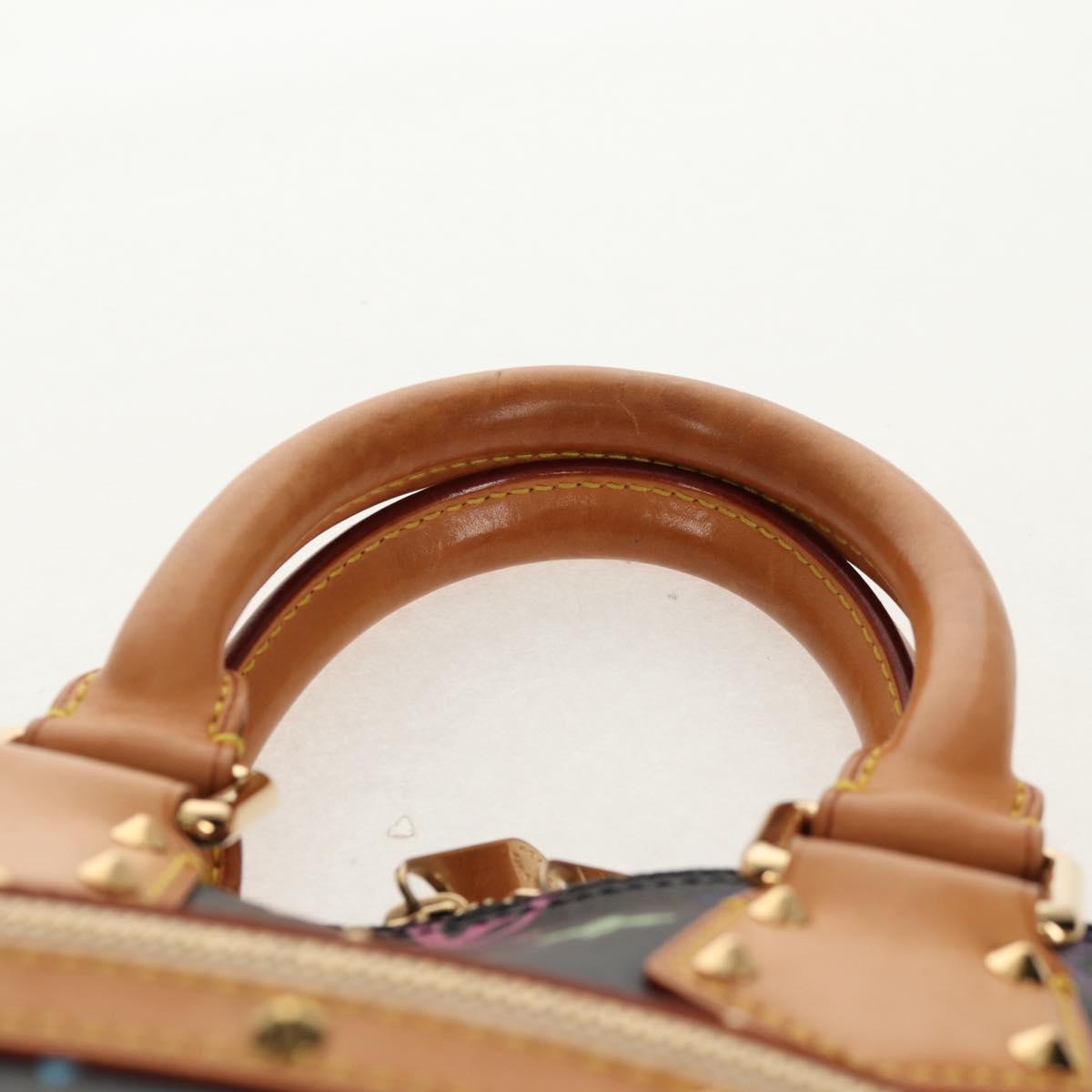 LOUIS VUITTON Monogram Multicolor Alma PM Hand Bag Black M40444 LV Auth ep12504V