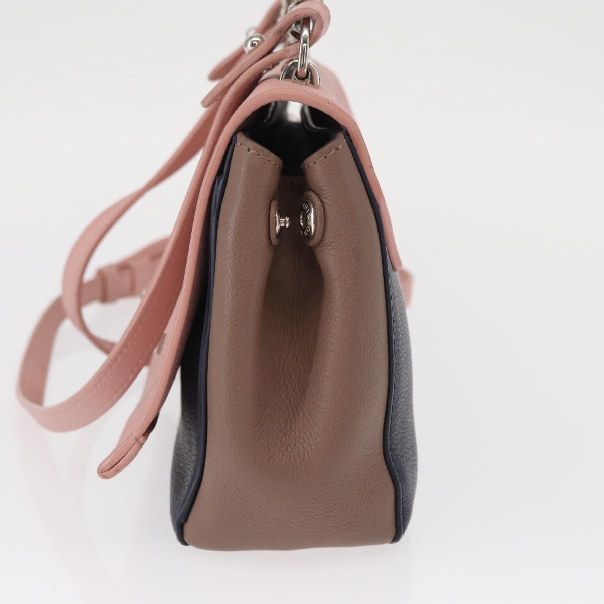 LOUIS VUITTON Rock Me 2 BB Shoulder Bag Leather Pink M54576 LV Auth ep12511