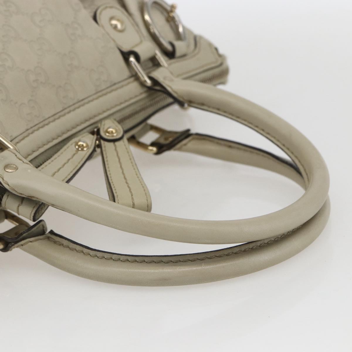 GUCCI GG Canvas Guccissima Sukey Bag Leather 2way Ivory Gold 247902 Auth ep12526