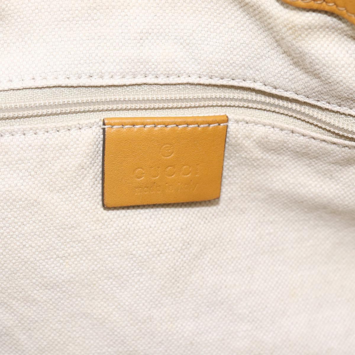 GUCCI GG Canvas Guccissima Sukey Bag Leather 2way Yellow 247902 Auth ep12527