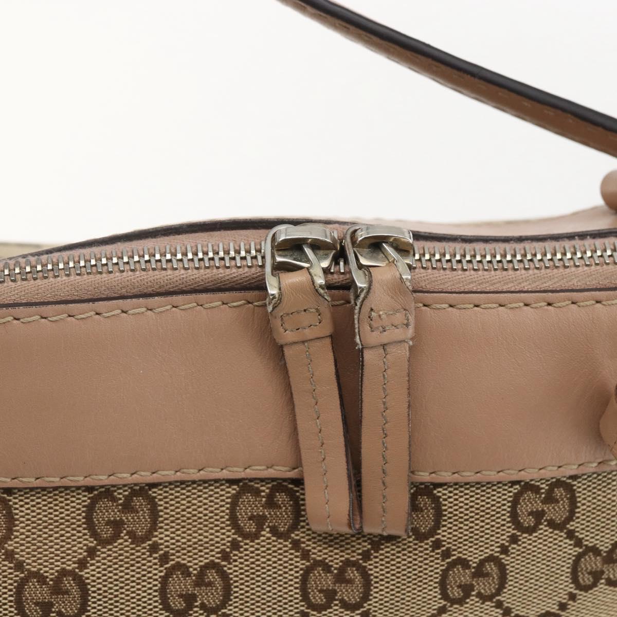 GUCCI GG Canvas Web Sherry Line Mayfair Bag 2way Beige Red 269894 Auth ep12531