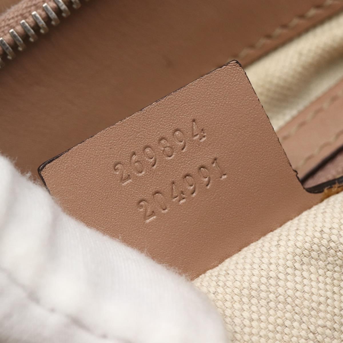 GUCCI GG Canvas Web Sherry Line Mayfair Bag 2way Beige Red 269894 Auth ep12531