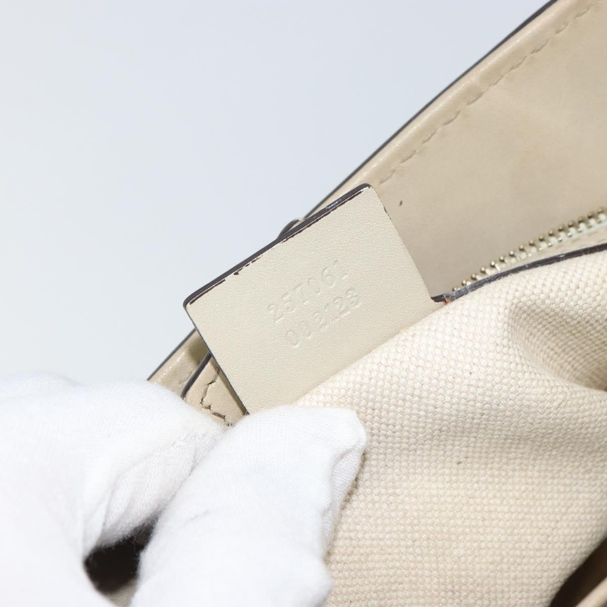 GUCCI GG Canvas Web Sherry Line Mayfair Tote Bag Beige Red 257061 Auth ep12533