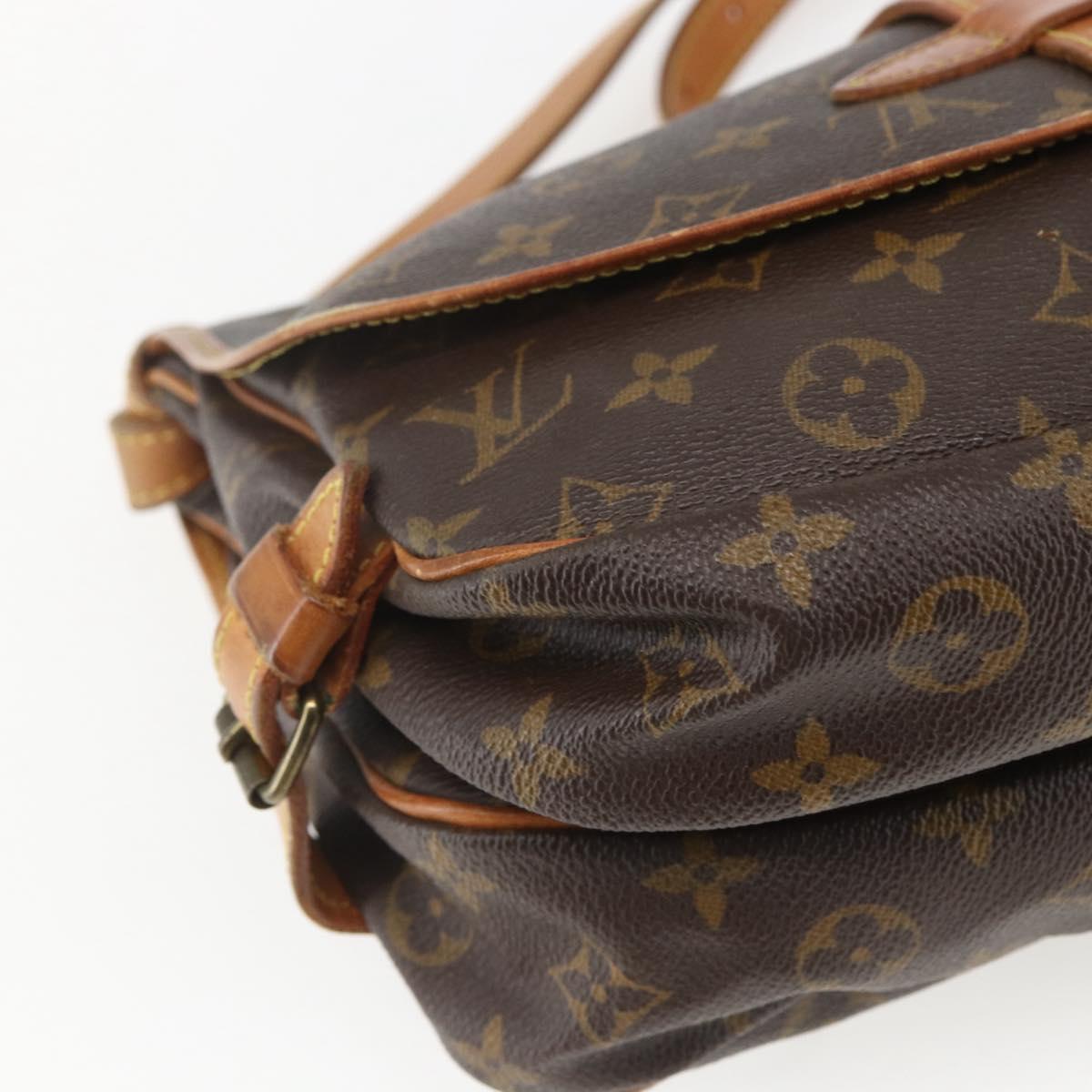 LOUIS VUITTON Monogram Saumur 30 Shoulder Bag M42256 LV Auth ep12539