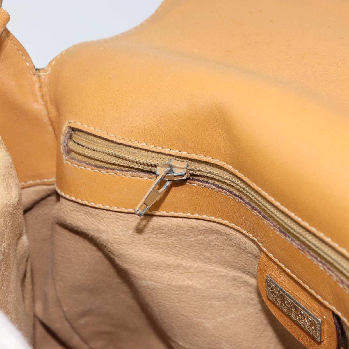GUCCI Micro GG Supreme Shoulder Bag PVC Beige Gold 001 116 4425 Auth ep12545