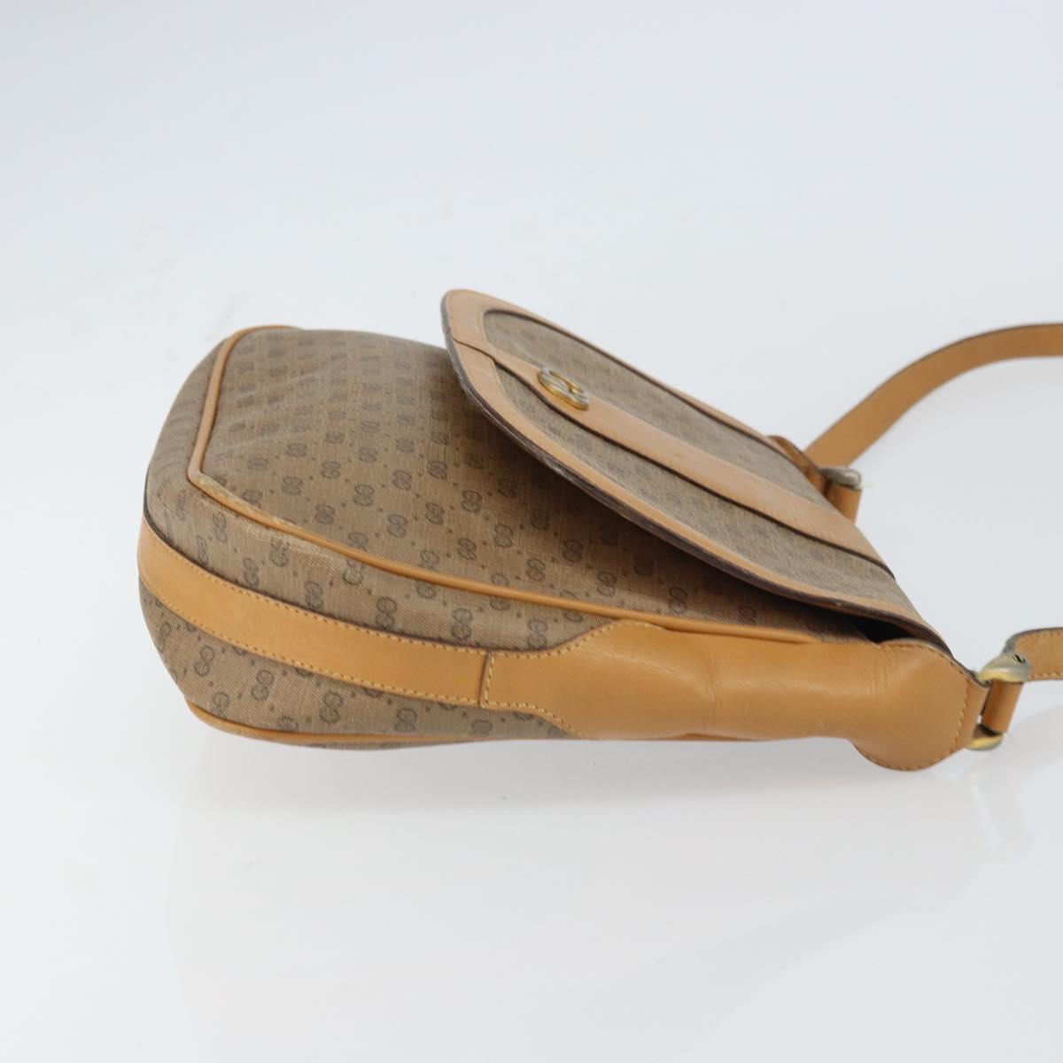 GUCCI Micro GG Supreme Shoulder Bag PVC Beige Gold 001 116 4425 Auth ep12545