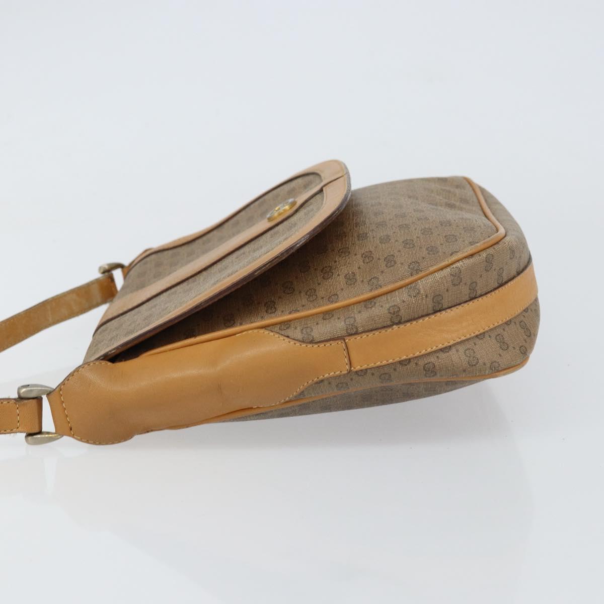 GUCCI Micro GG Supreme Shoulder Bag PVC Beige Gold 001 116 4425 Auth ep12545
