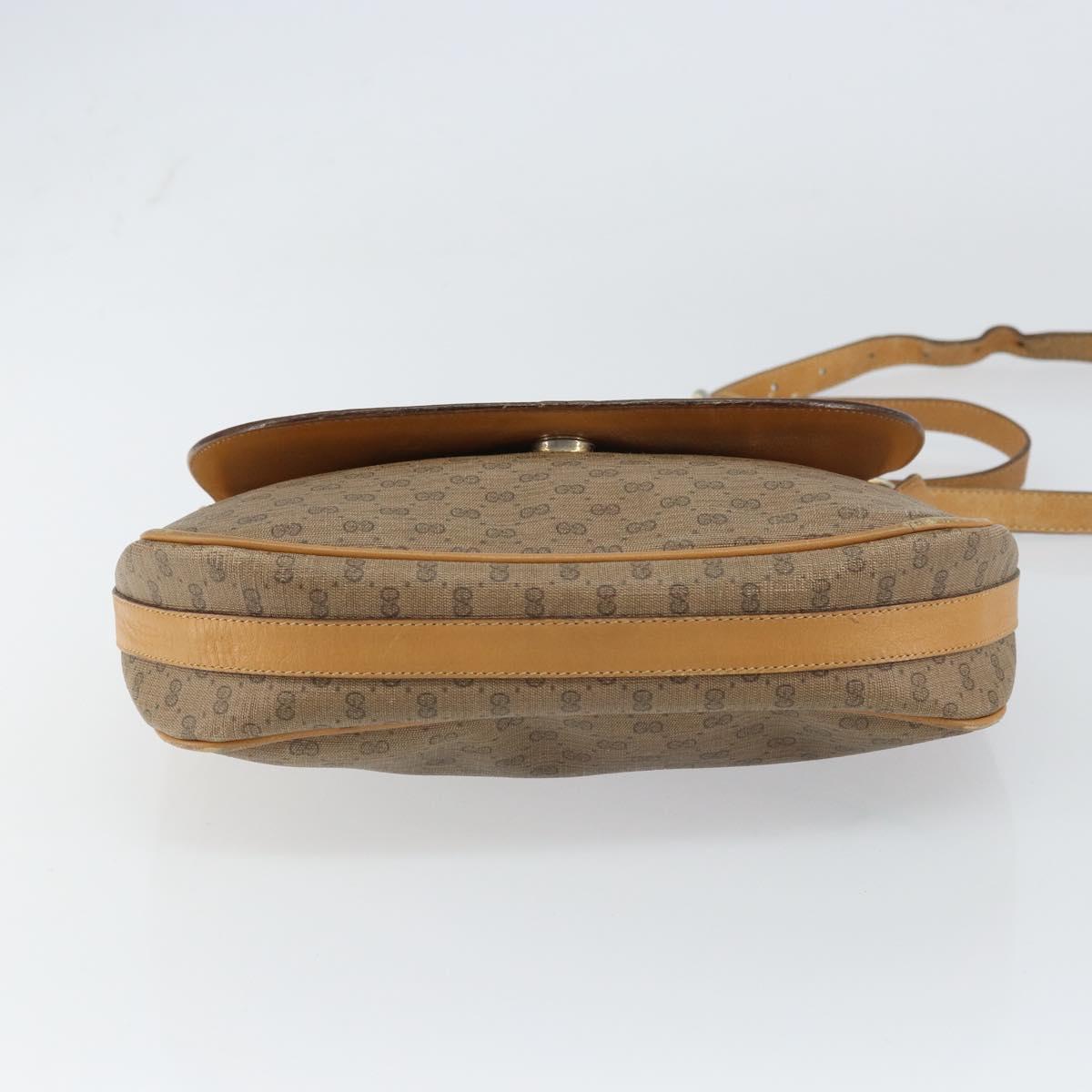 GUCCI Micro GG Supreme Shoulder Bag PVC Beige Gold 001 116 4425 Auth ep12545