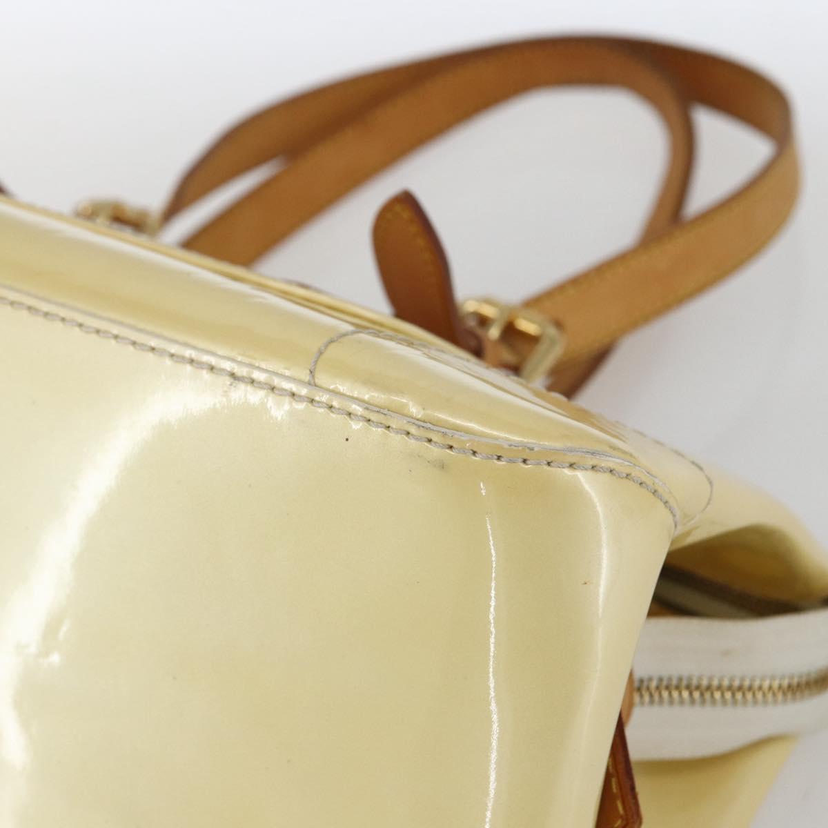 LOUIS VUITTON Monogram Vernis Rosewood Avenue Bag Perle M93508 LV Auth ep12556