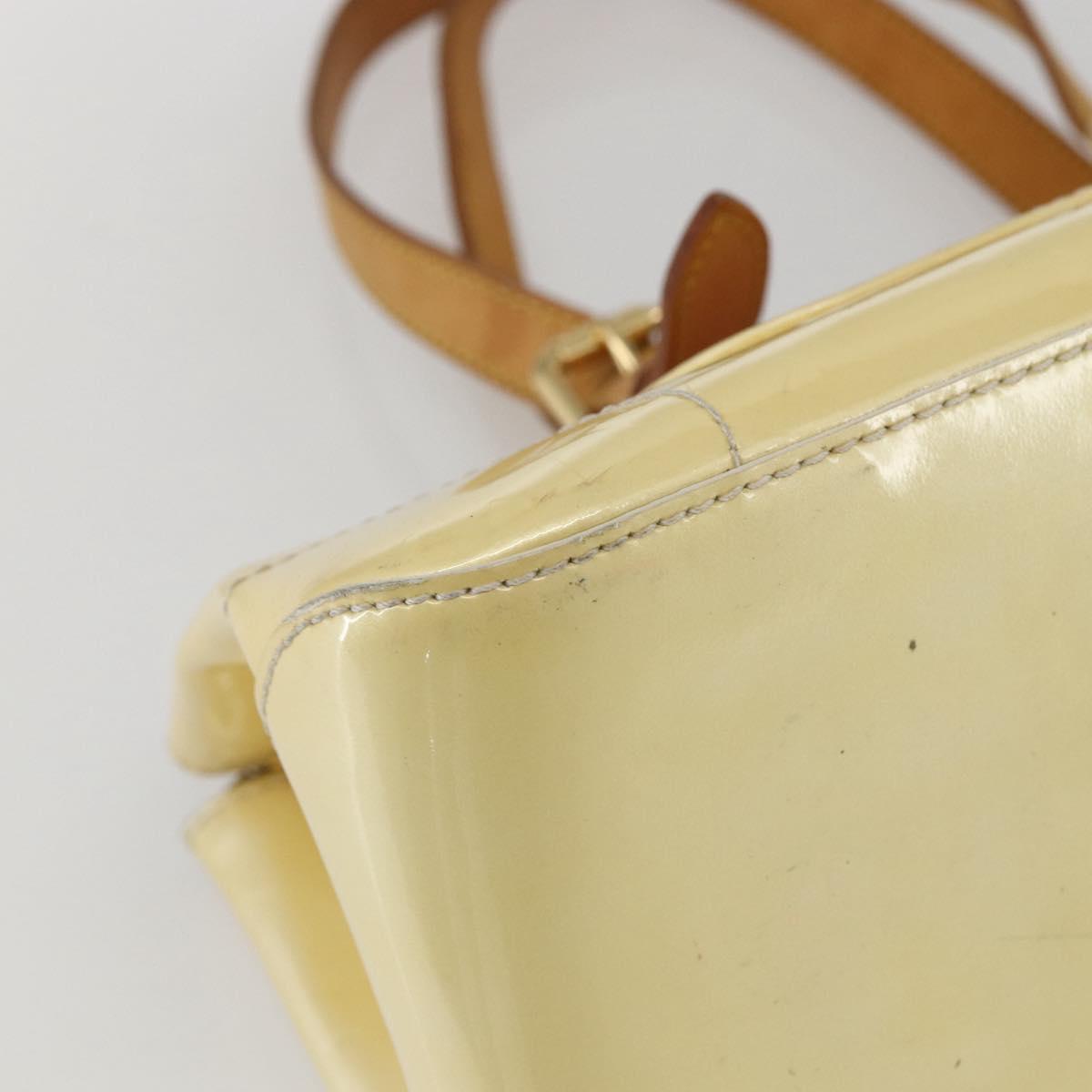 LOUIS VUITTON Monogram Vernis Rosewood Avenue Bag Perle M93508 LV Auth ep12556