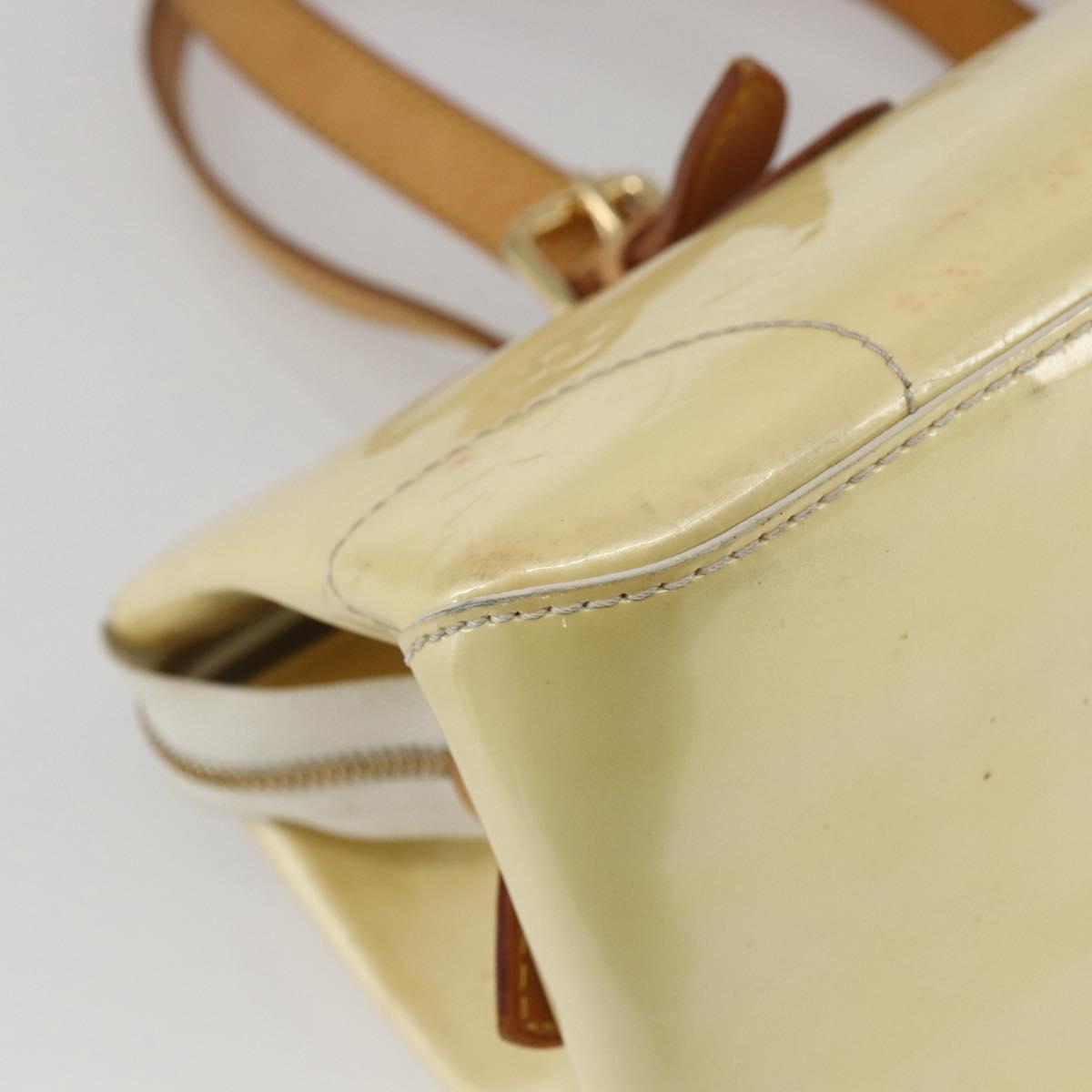 LOUIS VUITTON Monogram Vernis Rosewood Avenue Bag Perle M93508 LV Auth ep12556