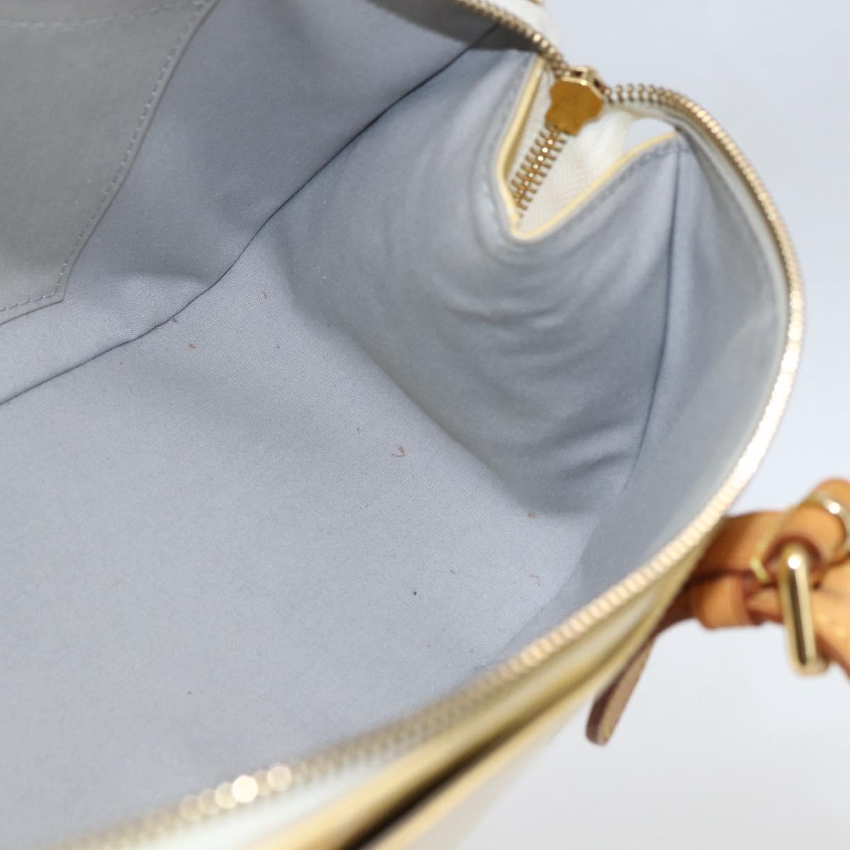 LOUIS VUITTON Monogram Vernis Rosewood Avenue Bag Perle M93508 LV Auth ep12556