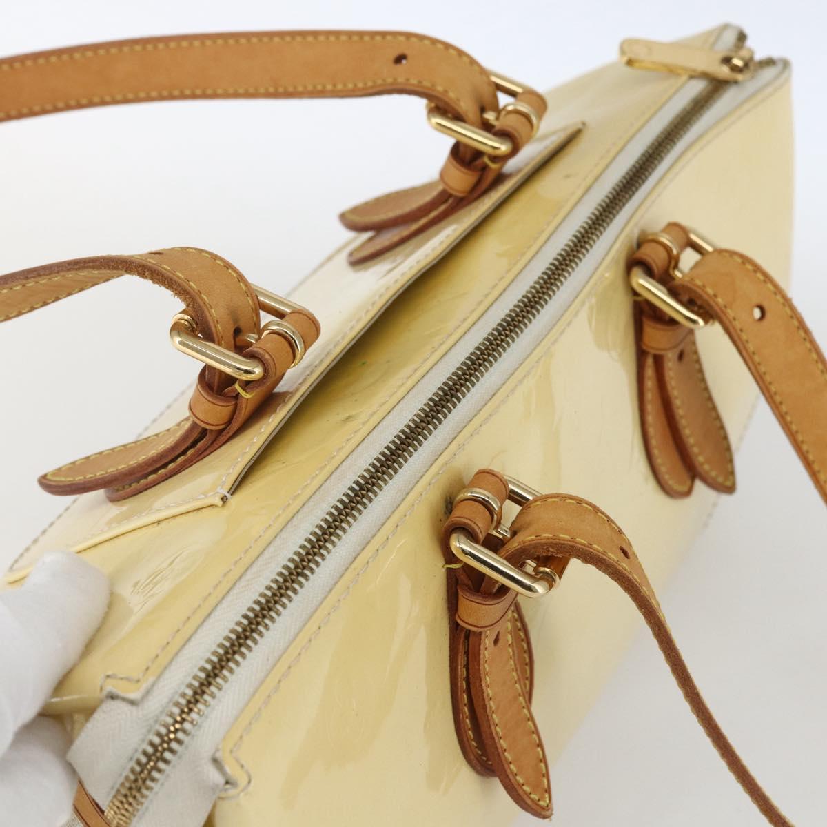 LOUIS VUITTON Monogram Vernis Rosewood Avenue Bag Perle M93508 LV Auth ep12556