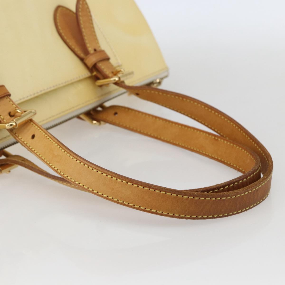 LOUIS VUITTON Monogram Vernis Rosewood Avenue Bag Perle M93508 LV Auth ep12556